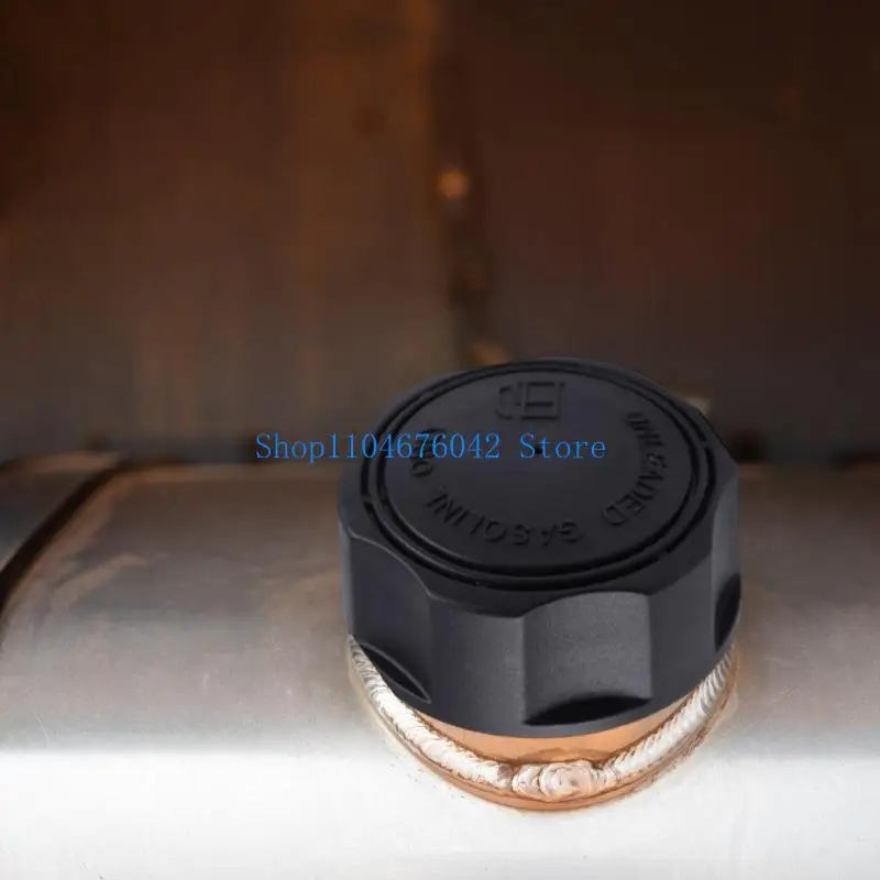 652F Replacement Accessory for Mower Oil Gas Cap Vented Easy Installation Plastic Cap Cover Black