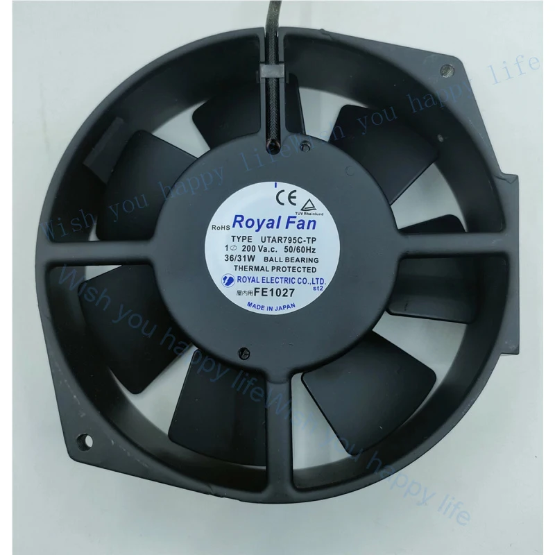 v+  for ROYAL FAN Ball Bearing Fan UTAR795C-TP 200VAC 36/31W