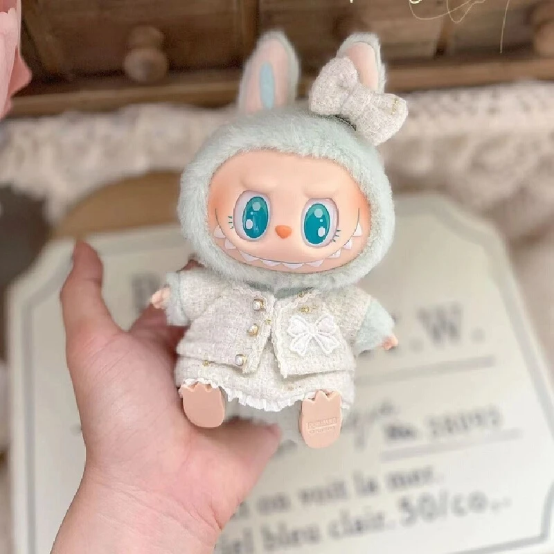 Für Labubu Kleidungsset Mädchen Geschenk Duftender Wind Baby Mode Kleidung Markenserie Niedliches 17cm Klassisches Kleid Zubehör Geschenk