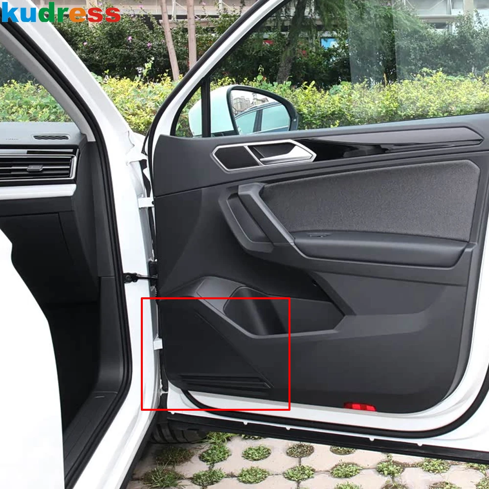 Car Inner Door Audio Speaker Cover Trim For Volkswagen VW Tiguan 2017-2022 2023 Steel Loudspeaker Frame Interior Accessories
