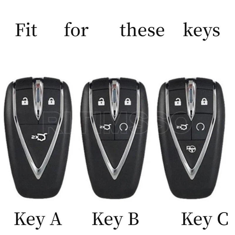 Alloy Car Key Case Cover for Changan CS35 Plus CS55 PLUS CS75 PLUS Eado UNI-T for Changan Oushang X5 X7 EV 2019 2020 2021