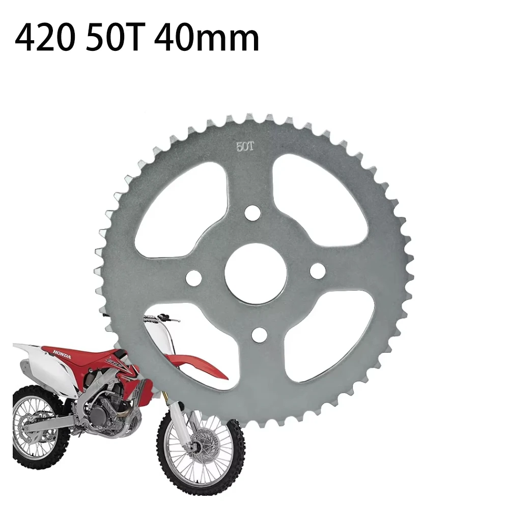 

Motorcycle 420 50T 40mm Rear Drive Wheel Sprocket for Mini Bike Mini Dirt Bike Go Kart ATV Motorcross Quad Bike Moto Accessories