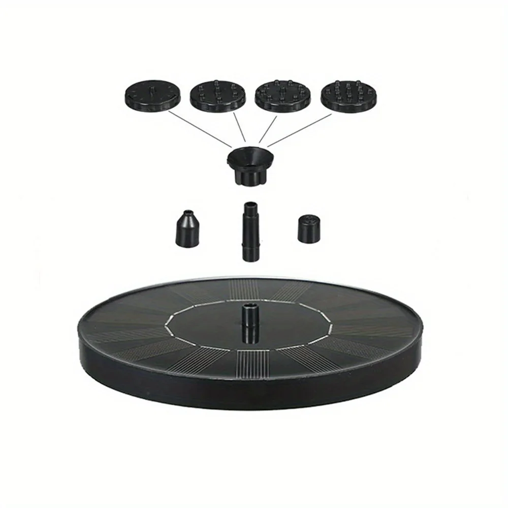Floating Solar Fountain Garden Waterfall Fountain Pool Pond Bird Bath Solar Panel Powered Fountain Water Pump Garden Decoration