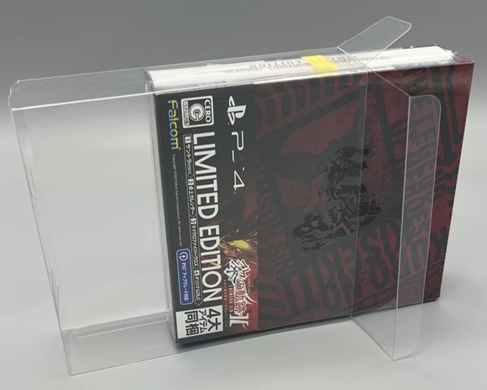 Protector de caja transparente para Sony PlayStation 4/PS4/-CRIMSON SiN- Collect Boxes TEP Storage Game Shell Clear Display Case