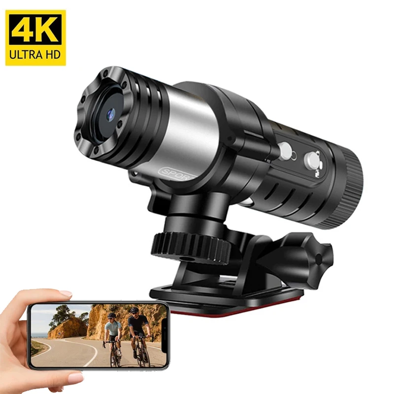 4K Motorcycle Bike Helmet Camera Outdoor Sport Camera Action Cam Car DVR WiFi Video Recorder Dash Cam Anti Shake Sport DV