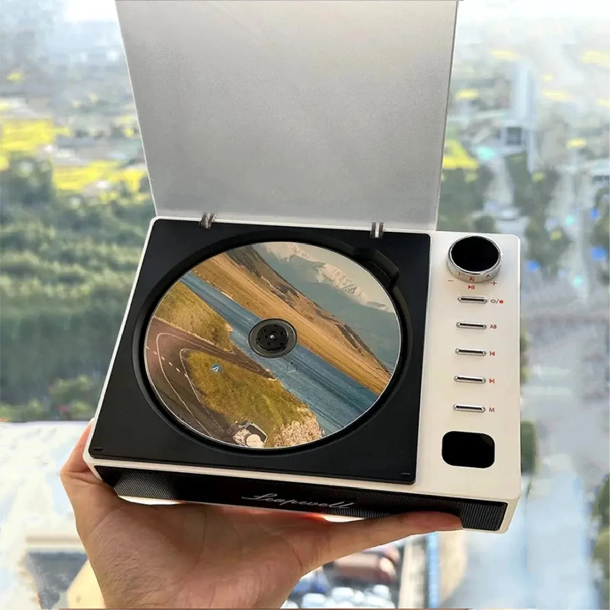 

HDJQ Портативный CD-плеер Беспроводные Bluetooth-динамики FM-радио Walkman Музыкальный альбом Плеер Домашний CD-машина Английский репитер AB