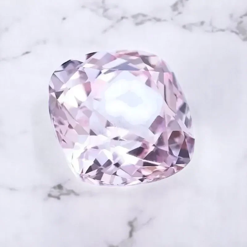 

Cushion Shape Sakura Color Lab Grown Sapphire for Charms Jewelry Making DIY Ring Necklace Earrings Main Materials Certificate