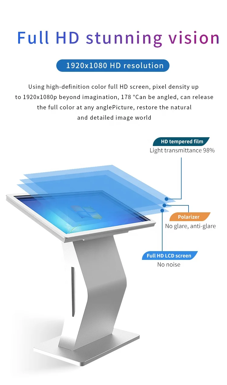 All in One Digital Touch Screen Kiosk Multi Touch Screen Tablet Kiosk Interactive Information Touch Screen Tablet