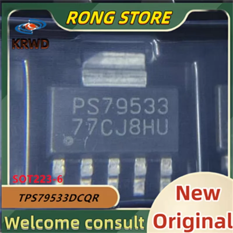 5 قطعة PS79533 رقاقة جديدة ومبتكرة IC TPS79533DCQR TPS79533DC TPS79533D SOT223-6 رقاقة منظم التسرب المنخفضة