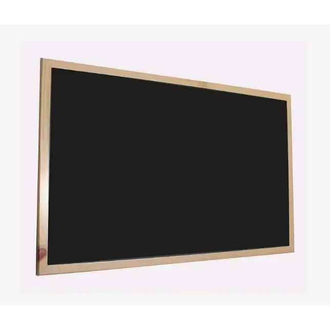 Pizarra Negra, Enmarcado con Madera sólida, para tiza y rotulador de Pizarra, ideal para cocina, salón, clases particulares, con tres tamaños 30x40, 40x60, 60,90.