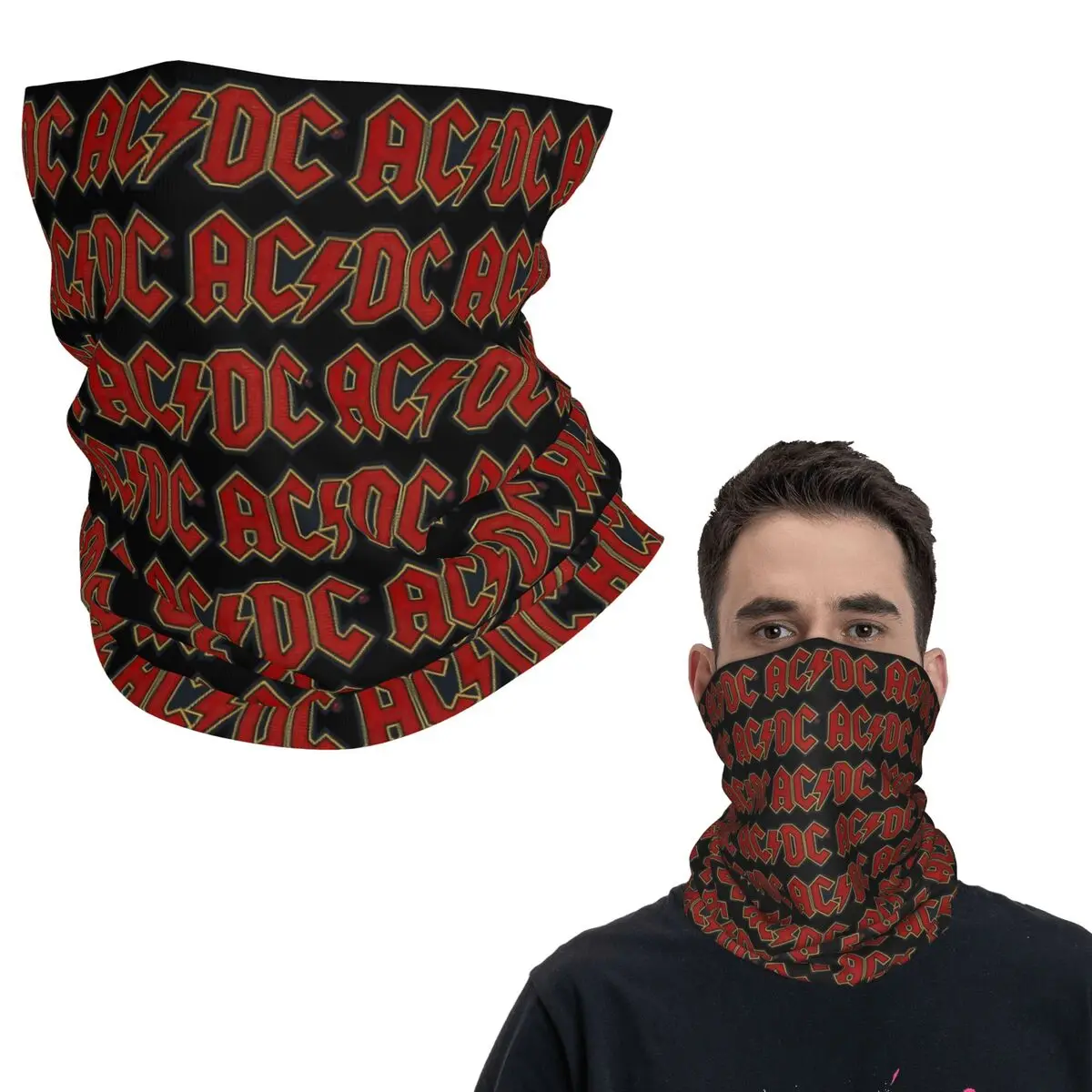 

Рок-музыка A-AC-S D-DC-S бандана, гетры с принтом, маска, шарф, многофункциональный велосипедный шарф для мужчин, женщин, взрослых, всесезонный