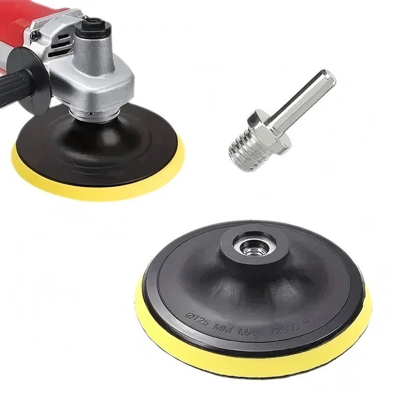 3/4/5/6/7 inch Hook and Loop Backing Pad Sanding Holder Disc Polishing Grinding Back Plate Drill Rod M10 M14 for Abrasive Tools