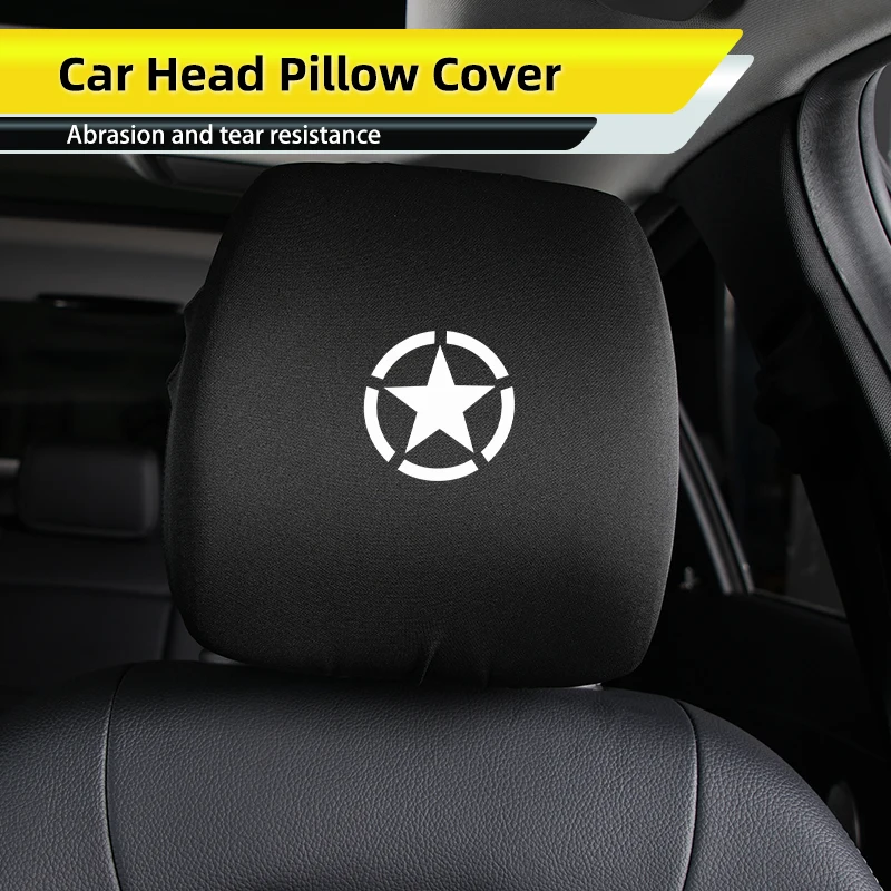 

Universal Car Seat Headrest Cover Protective Cover Accessories For Jeep Grand Cherokee Compass Patriot Renegade Wrangler