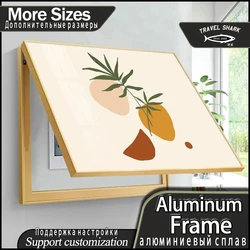 Modern Electric Meter Box Decorative Hanging Painting Covers Home Living Room Wall Art Decor Poster Mural With Wood Frame Block