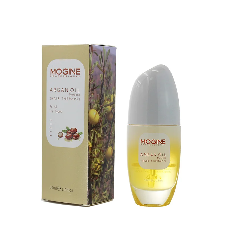 MOGINE ARGAN OIL Styling بخاخ للحماية من الحرارة من الزيوت العطرية، قناع شعر بروتين للإصلاح المغذي - ناعم ومضاد للتجعد