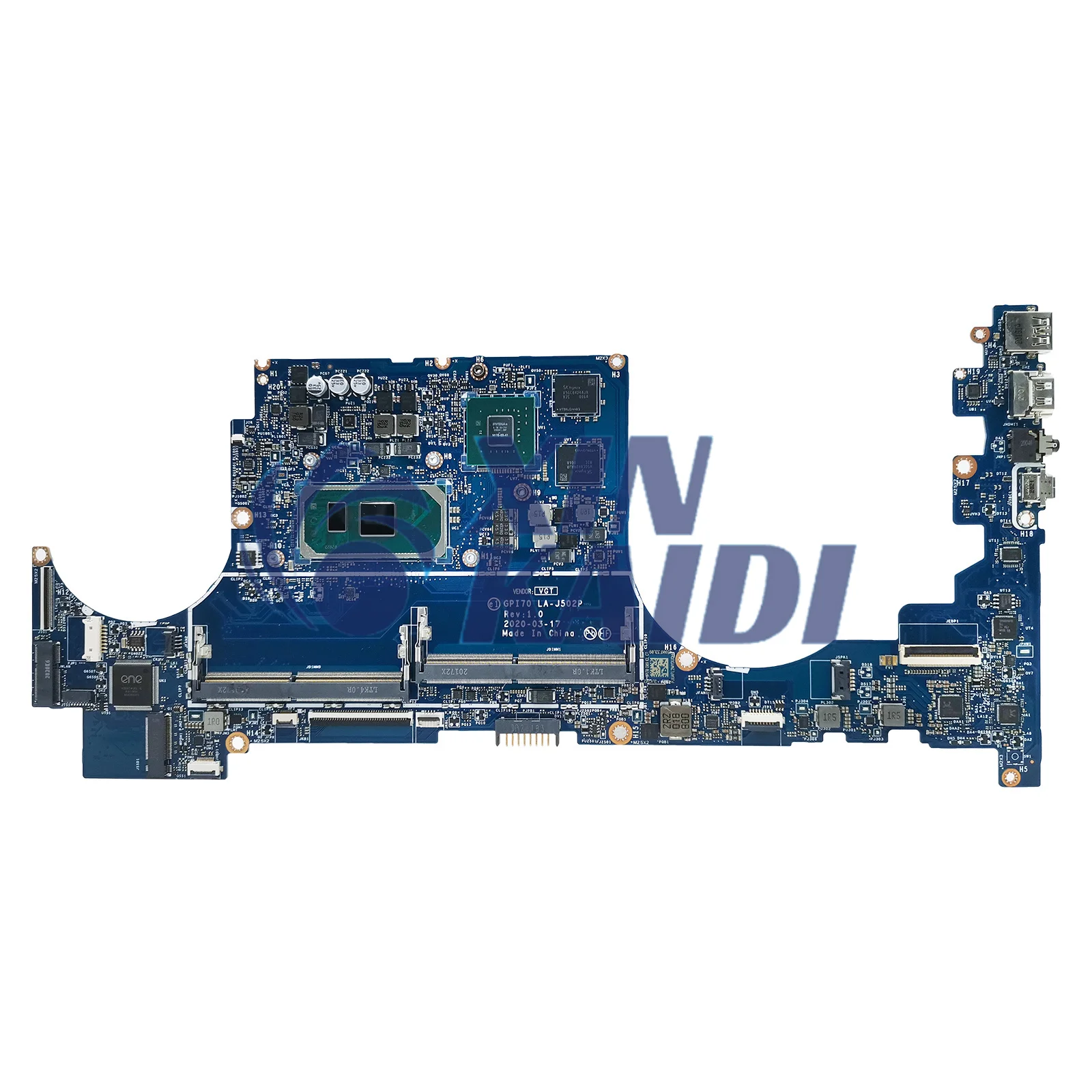 Laptop Motherboard For HP ENVY 17-CG 17M-CG GPI70 L87979-601 L87978-601 LA-J502P Computer Mainboard with CPU I5 I7 10th Gen