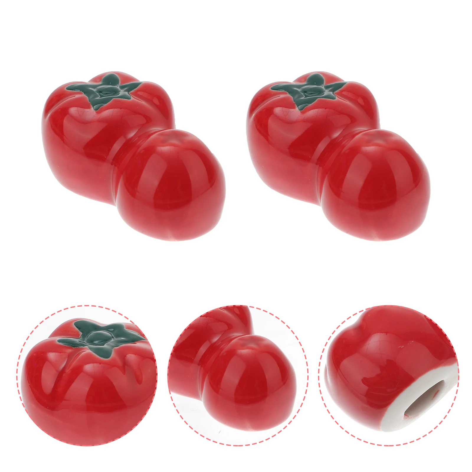 

4Pcs Ceramic Chopstick Holders Rack Practical Dining Supply Decorative Tableware Accessory