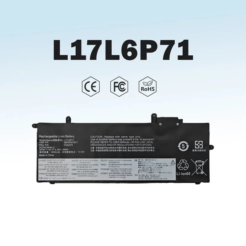 

L17L6P71 Laptop Battery Compatible with Lenovo ThinkPad X280 A285 Series Notebook N
