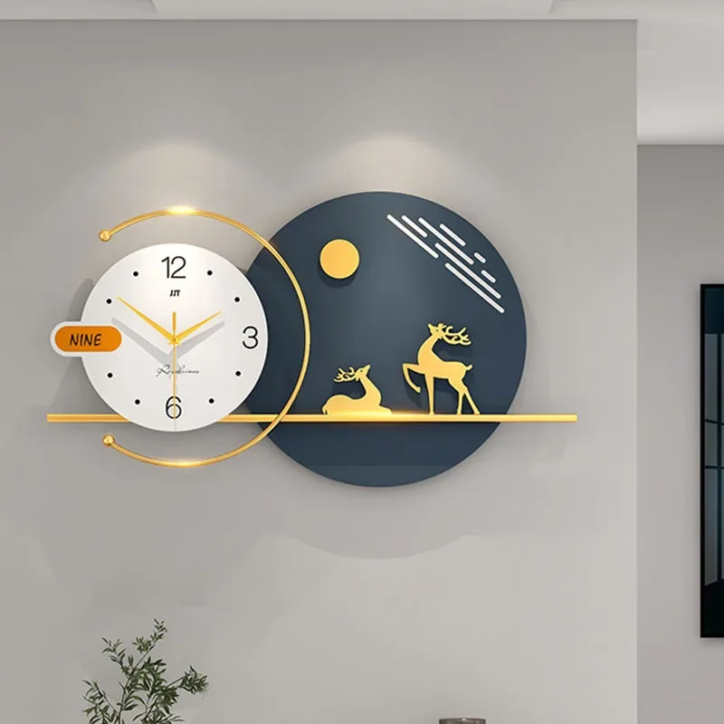 

3D Oversized Wall Clock Silent Mural Art Decor Modern Luxury Piece For Living Room Entryway Dining Room Large Wall Art Design