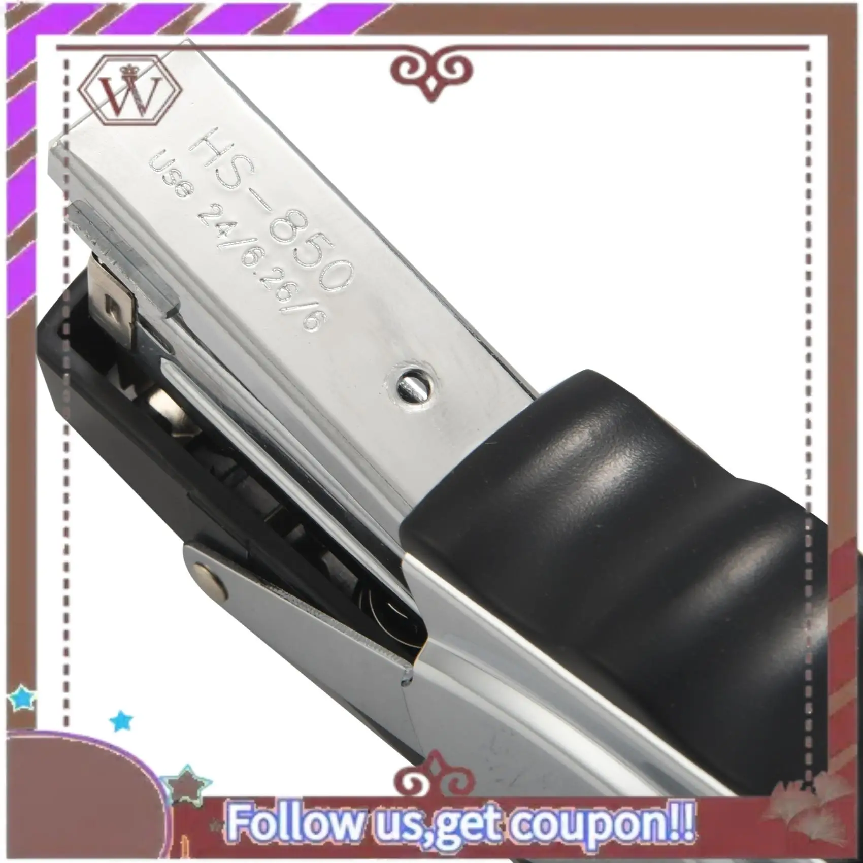 دباسة ABBG-Clip-On لـ 20 صفحة دباسة سطح المكتب شديدة التحمل للدباسات المكتبية (أسود)