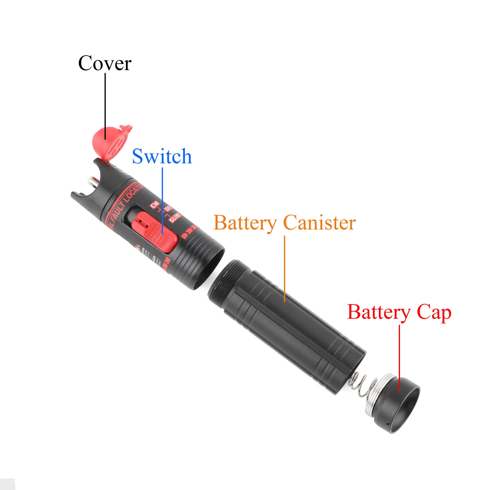 

Аккумуляторный оптический тестер-ручка 30 мВт для FTTH, SC/FC/ST, зеленый свет, измеритель мощности, 1 шт. (США)