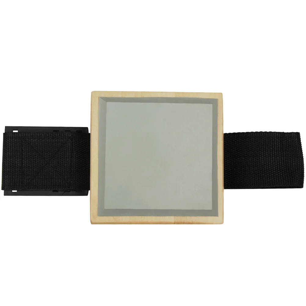 

1pc Thickened 8Mm Rubber Practice Pad Solid Wood Base Vibration Isolation Portable Mini Drum Belt Adjustable Strap Buckle
