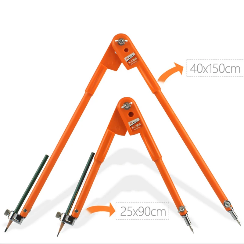 Carpenter Precision Pencil Compasses Large Diameter Adjustable Dividers Marking And Scribing Compass For Woodworking