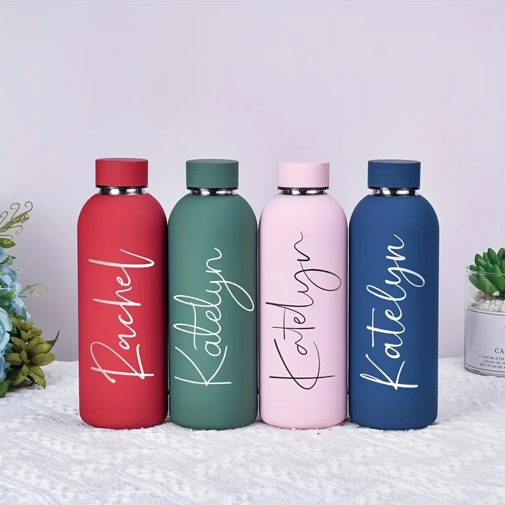 Customized Stainless Steel Water Bottles with Name Engraving, Perfect for Home and Kitchen Storage, and the Best Gift for Family view 4
