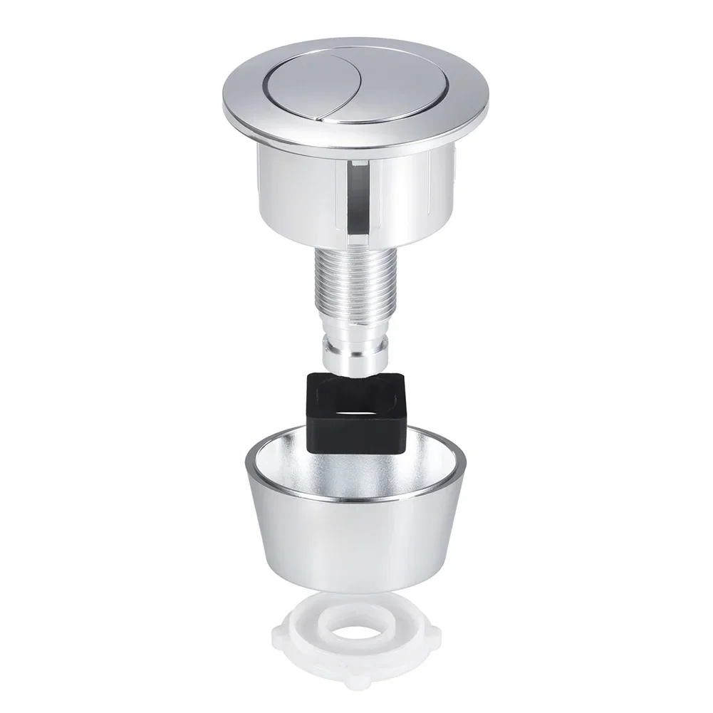Toilet Flush Button Kit for Dual Flush Systems Compatible with For 20mm and 40mm Cistern Lid Holes Easy to Replace Parts