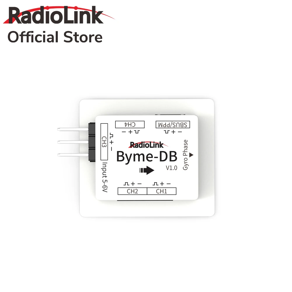 Radiolink Byme-DB controlador de voo, giroscópio embutido para asa delta micro asa fixa, avião de papel J10 SU27 F22