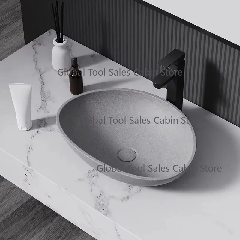 

Modern Design Hand-Colored Cast Concrete Wash Basin Wholesale Cement Terrazzo
