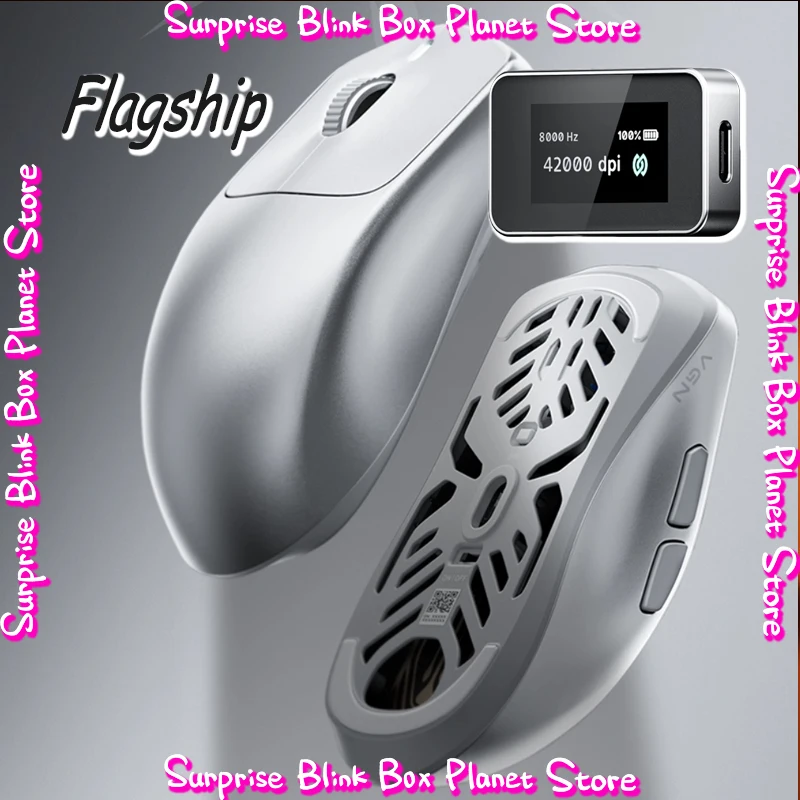 

New Vgn Gaming Dual 8k Wireless Mouse Dragonfly King Magnesium Alloy Lightweight Professional With Paw3950 Sensor Flagship Gift