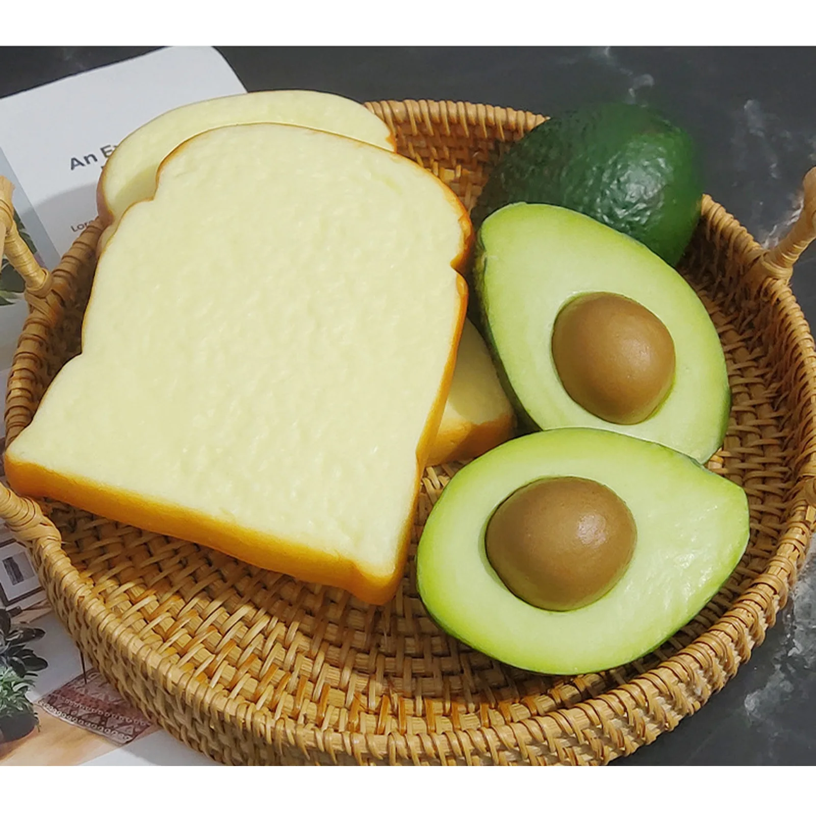 Fake Avocado Simulation Fruit Model Fake Food Fruit Shop Window Decoration Kitchen Photography Props Accessories Home Decor