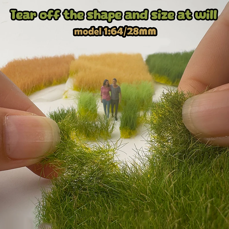 مجموعة واحدة من مجموعات العشب المصغرة الواقعية خصلات العشب الثابتة لتزيين المناظر الطبيعية نموذج ملحقات بناء المدينة #5