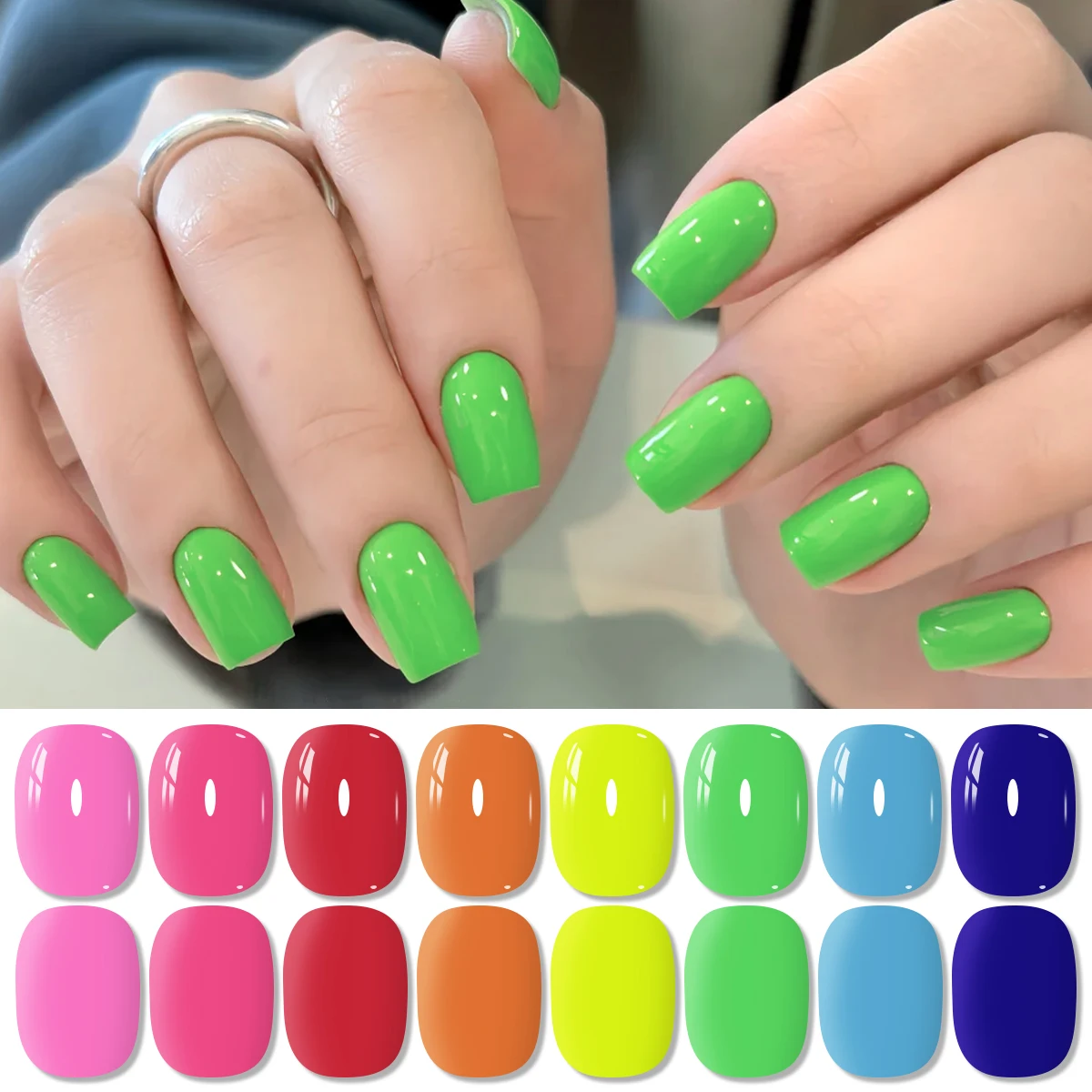 วิซูอาติอา 0.27 ออนซ์ เจลทาเล็บ/เจลทาเล็บกึ่งถาวรแบบ LED เหมาะสำหรับทุกฤดูกาล ต้องมีสำหรับร้านทำเล็บที่บ้าน ตัวเลือกแรกสำหรับของขวัญสำหรับผู้หญิง