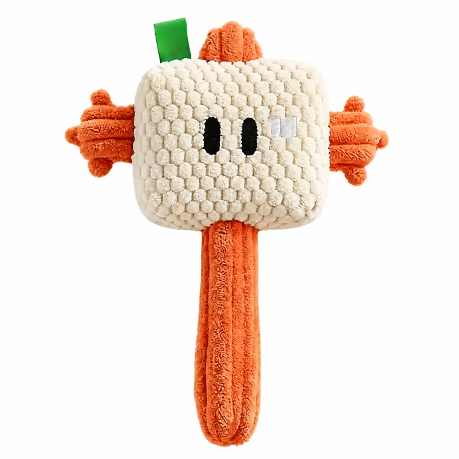 Soft Squeaky Hammer Toy for Dogs Cats Cute Plush Plaything with Handle for Interactive Play and Comforting Cuddle