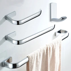 Bathroom Hardware Set Chrome Polished Brass Towel Bar Toilet Paper Holder Robe Hook Bathroom Accessories