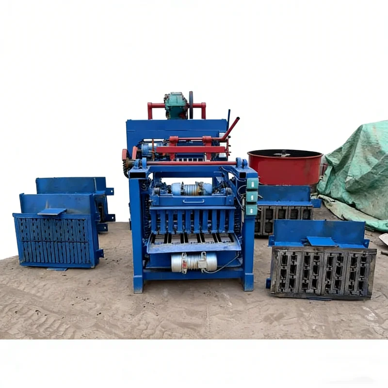 Hydraulic Automatic Small Hollow Block Making Machine Hydraulic Interlocking Mobile Small Scale Brick Making Machine