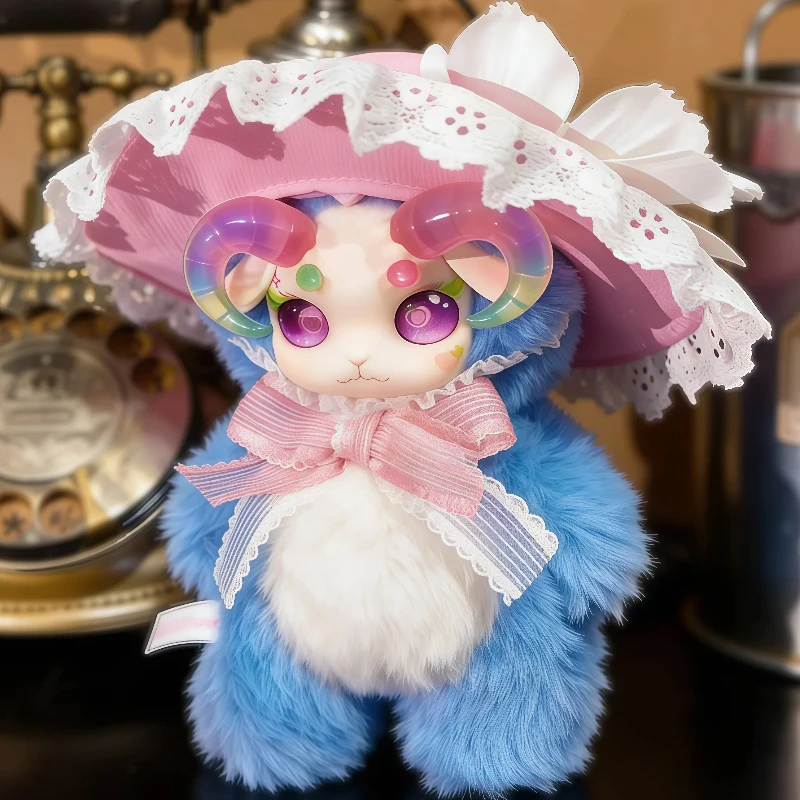 

Fecoco Victorian Sheep Series Blind Box Plush Vinyl Figurine Ornament Desktop Collectible Souvenir Holiday Surprise Home Decor