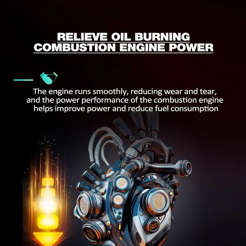 

Engine Oil Additive 60ml Car Engine Oil Addictive Protectant Noise Reduction Engine Care Carbon Remover Car Friction Eliminator