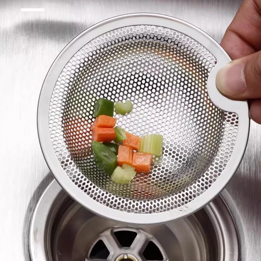 Stainless Steel Kitchen Sink Filter Sink Drain Filter Basket Food Residue Hair Catcher Filter Kitchen Basin