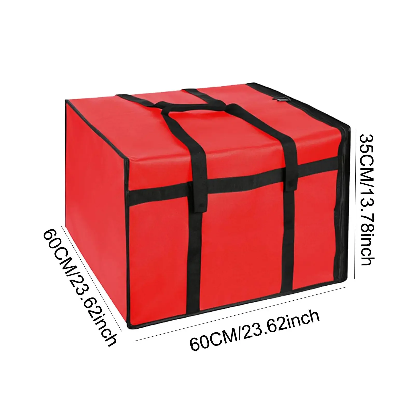 Sac isotherme pour porte-Pizza, sac alimentaire robuste avec double fermeture éclair pour Pizzerias, sac d'épicerie multifonctionnel réutilisable