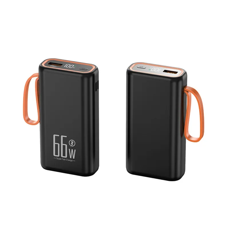 66W Digital Display Super Fast Power Bank Compact and Portable 20000mAh Mobile Power Supply