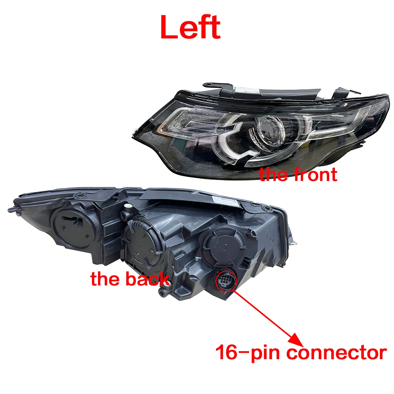 لاند روفر 2014-2018 ديسكفري سبورت كشافات أمامية عالية الكثافة للتفريغ HID EU DH5213W029GB DH5213W030GB LR 039793 LR 039784 #5