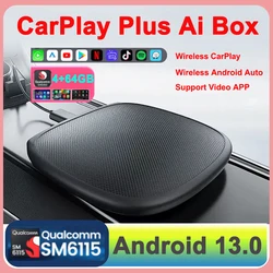 CarPlay Ai Box Android 13 Support Netflix YouTube Split Screen Wireless Android Auto & CarPlay Smart TV Box