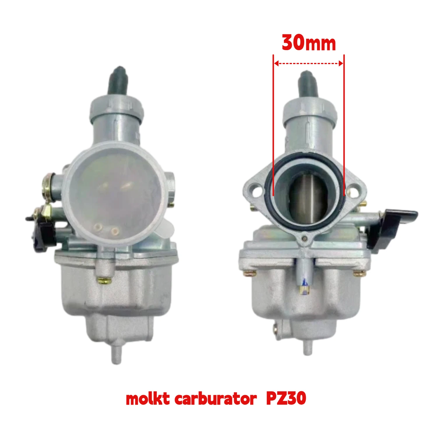 MOLKT PZ30 Carburetor 30mm Carb For Dirt Bike Pit Bike ATV Motorcycle 150cc 160cc 200cc 250cc Engine Performance Upgrade - view 3