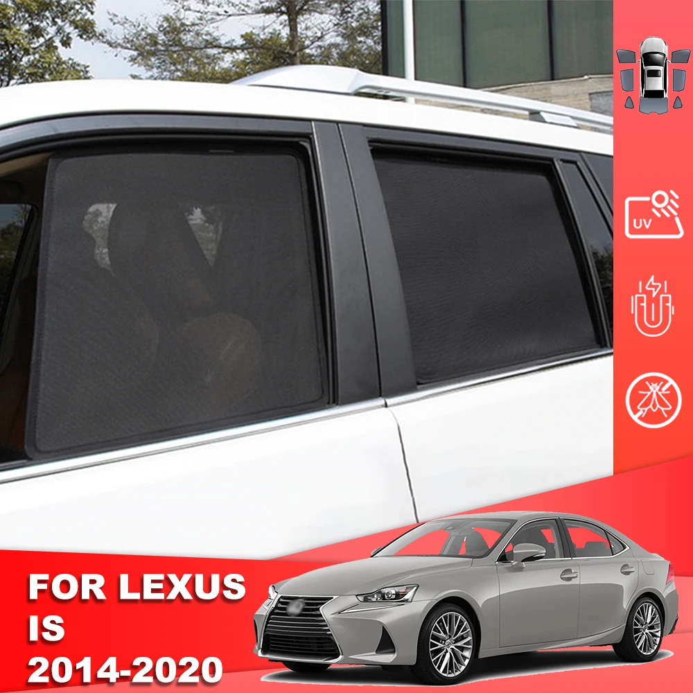 

For Lexus IS 300h XE30 2014-2020 Magnetic Car Sunshade Shield Front Windshield Curtain Rear Side Baby Window Sun Shade Visor