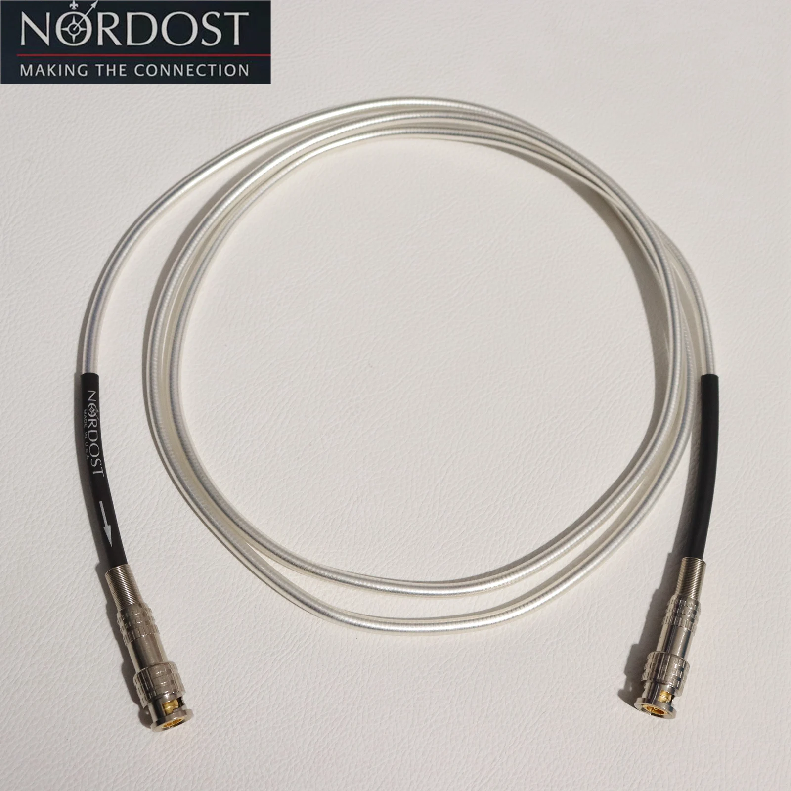 Oryginalny kabel Nordost Supreme Reference BNC 75Ohm AES/EBU cyfrowy optyczny kabel koncentryczny audio pozłacane złącze męskie BNC Q9