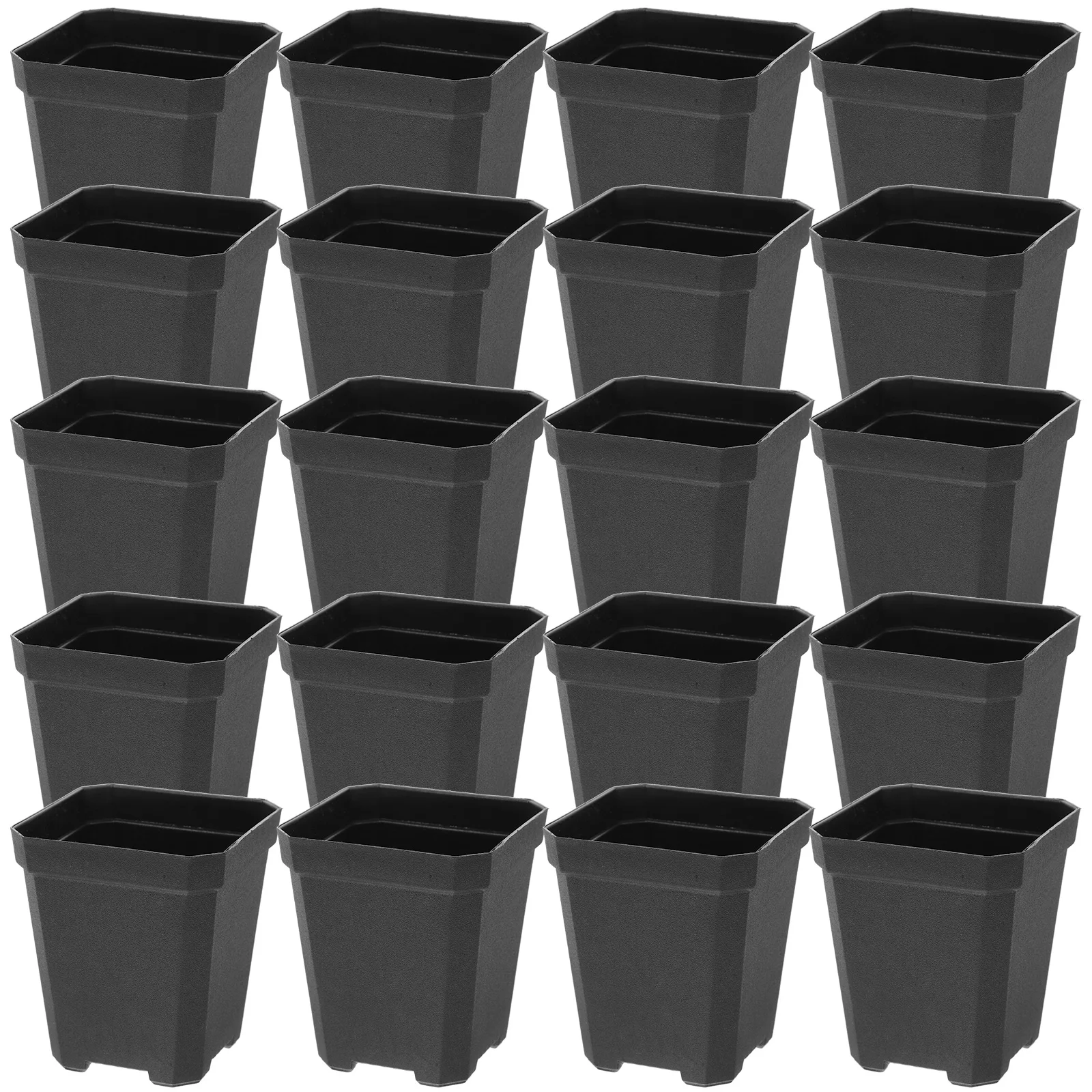 

20 Pcs Square Plant Seedling Pot House Plants Large Nursery Pots Plastic Flowerpot Small Supplies Garden Planting for