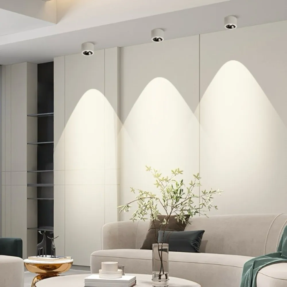 

Светодиодный прожектор с регулируемым углом 7 Вт, антибликовый энергосберегающий потолочный точечный светильник с регулируемой яркостью, потолочный светильник для поверхностного монтажа, коридор